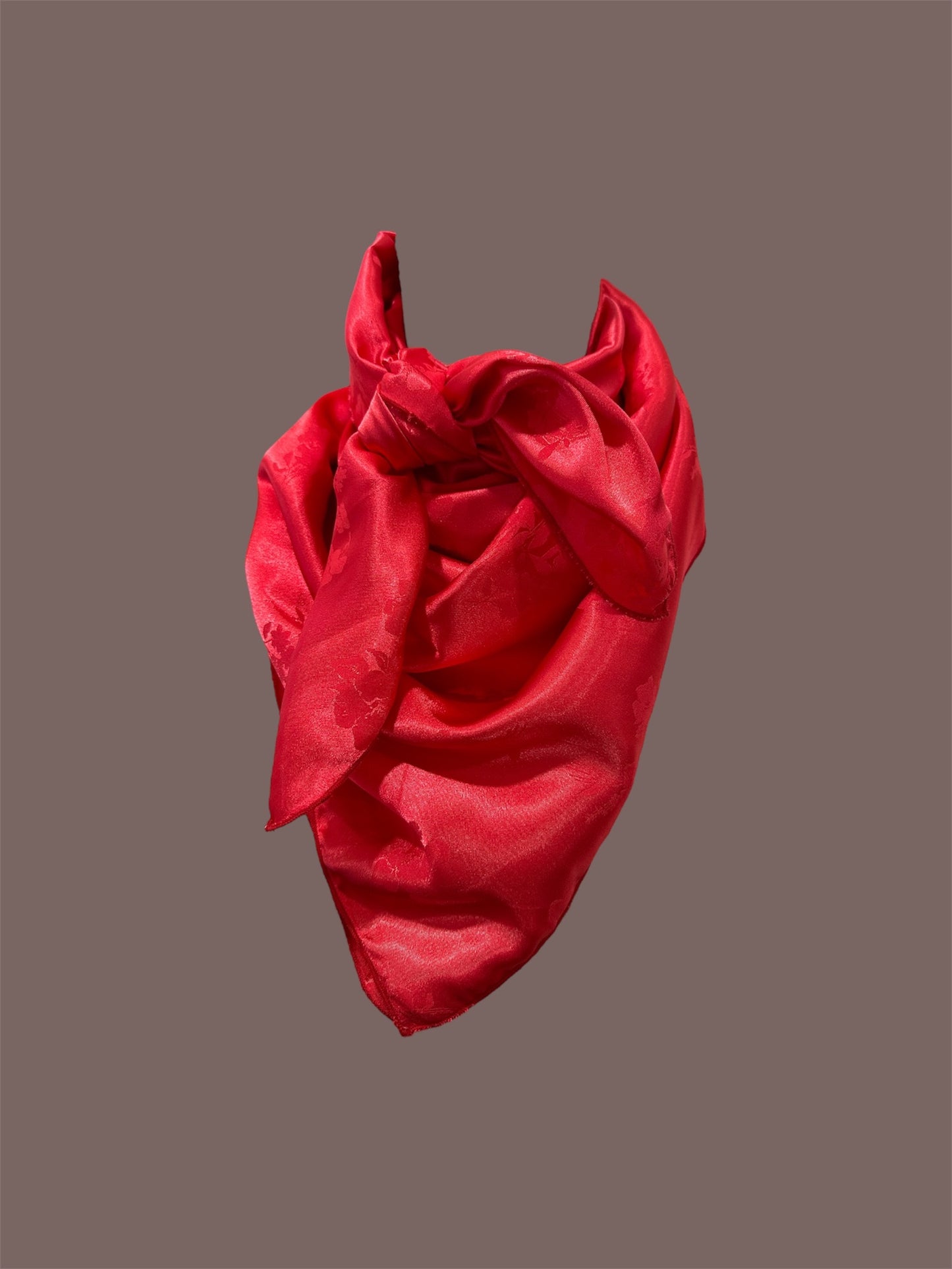 Red Printed Wild Rag