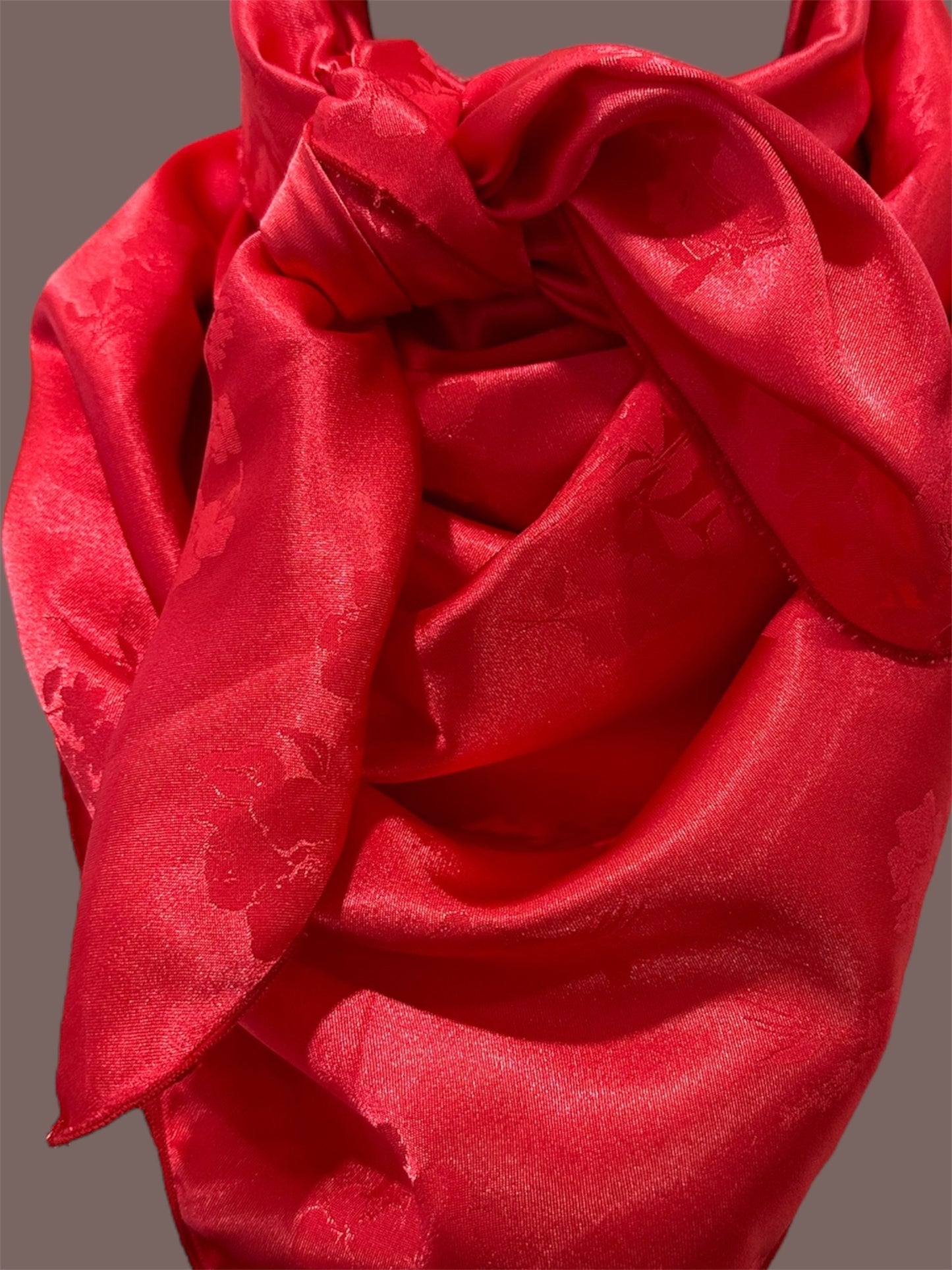 Red Printed Wild Rag