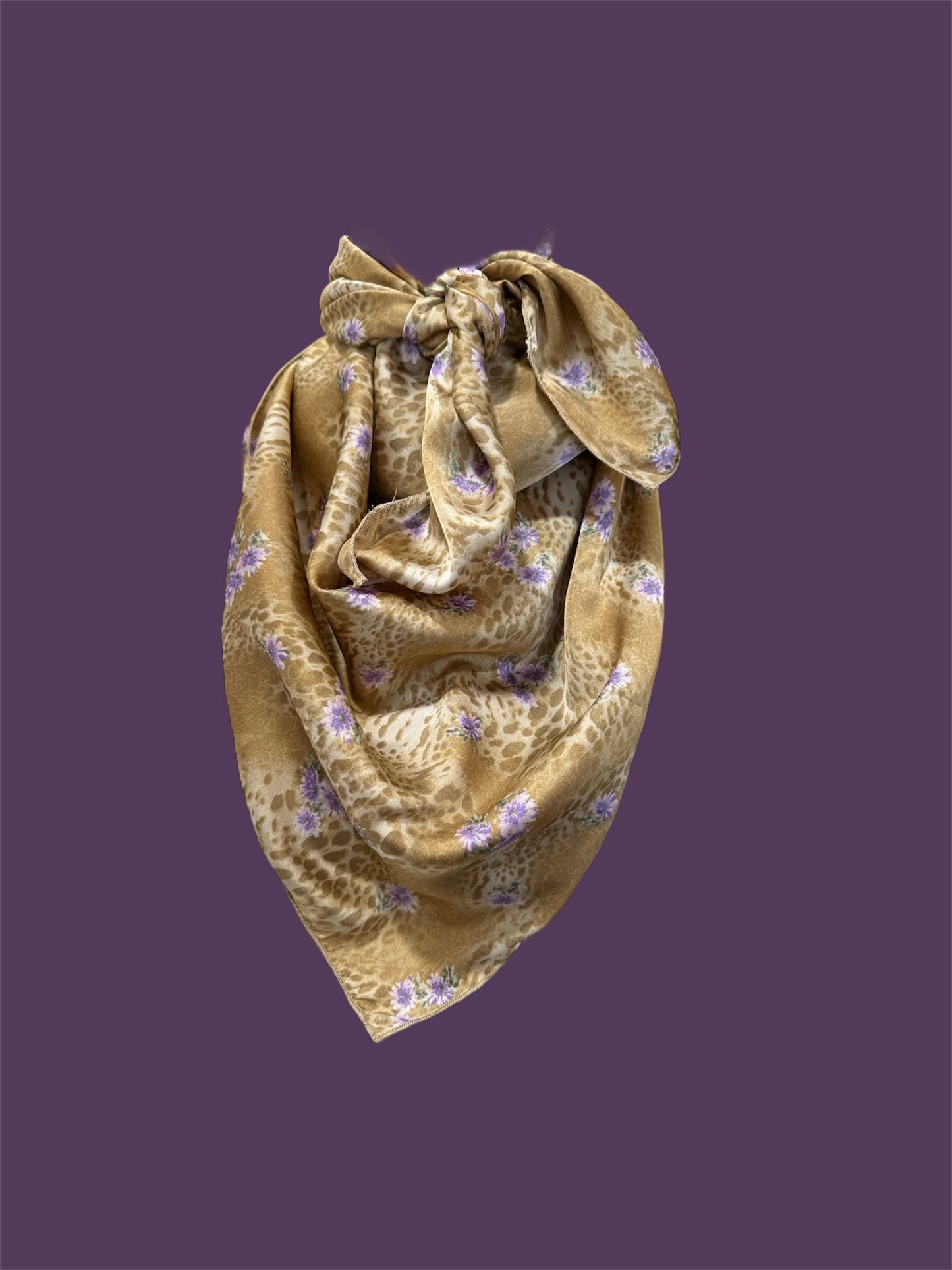 Tan Leopard Wild Rag